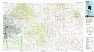 Tucson Arizona Historical topographic map, 1:100000 scale, 30 X 60 Minute, Year 1994