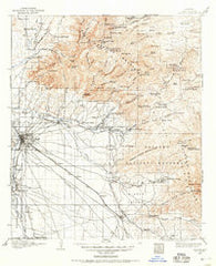 Tucson Arizona Historical topographic map, 1:125000 scale, 30 X 30 Minute, Year 1904