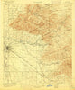 Tucson Arizona Historical topographic map, 1:125000 scale, 30 X 30 Minute, Year 1905