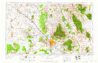 Tucson Arizona Historical topographic map, 1:250000 scale, 1 X 2 Degree, Year 1959