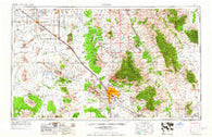 Tucson Arizona Historical topographic map, 1:250000 scale, 1 X 2 Degree, Year 1962