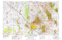Tucson Arizona Historical topographic map, 1:250000 scale, 1 X 2 Degree, Year 1956