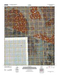 Tule Mountains Arizona Historical topographic map, 1:24000 scale, 7.5 X 7.5 Minute, Year 2011