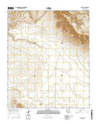 Tule Tubs Arizona Current topographic map, 1:24000 scale, 7.5 X 7.5 Minute, Year 2014