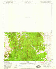 Turkey Canyon Arizona Historical topographic map, 1:62500 scale, 15 X 15 Minute, Year 1947