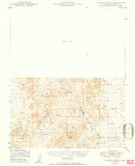 Turkey Canyon Arizona Historical topographic map, 1:62500 scale, 15 X 15 Minute, Year 1950