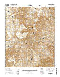 Turkey Canyon Arizona Current topographic map, 1:24000 scale, 7.5 X 7.5 Minute, Year 2014
