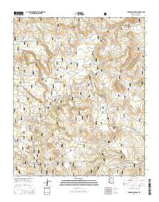 Turkey Mountain Arizona Current topographic map, 1:24000 scale, 7.5 X 7.5 Minute, Year 2014