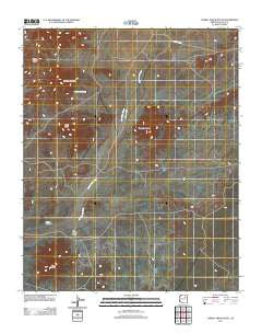 Turkey Track Butte Arizona Historical topographic map, 1:24000 scale, 7.5 X 7.5 Minute, Year 2011