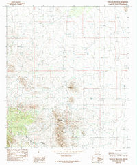 Turquoise Mountain Arizona Historical topographic map, 1:24000 scale, 7.5 X 7.5 Minute, Year 1985