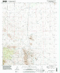 Turquoise Mountain Arizona Historical topographic map, 1:24000 scale, 7.5 X 7.5 Minute, Year 1996