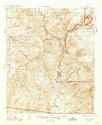 Turret Peak Arizona Historical topographic map, 1:125000 scale, 30 X 30 Minute, Year 1933