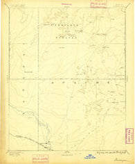 Tusayan Arizona Historical topographic map, 1:250000 scale, 1 X 1 Degree, Year 1886
