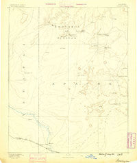 Tusayan Arizona Historical topographic map, 1:250000 scale, 1 X 1 Degree, Year 1886
