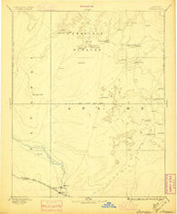 Tusayan Arizona Historical topographic map, 1:250000 scale, 1 X 1 Degree, Year 1883