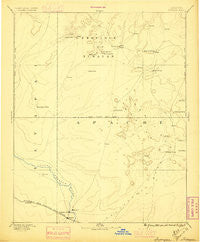 Tusayan Arizona Historical topographic map, 1:250000 scale, 1 X 1 Degree, Year 1883