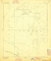 Tusayan Arizona Historical topographic map, 1:250000 scale, 1 X 1 Degree, Year 1886