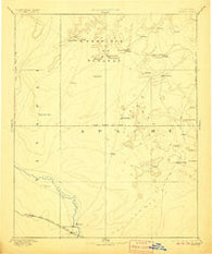 Tusayan Arizona Historical topographic map, 1:250000 scale, 1 X 1 Degree, Year 1886