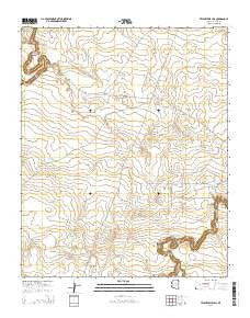 Twentymile Hill Arizona Current topographic map, 1:24000 scale, 7.5 X 7.5 Minute, Year 2014