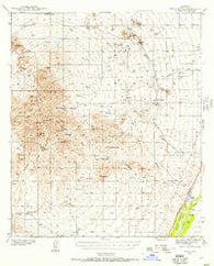 Twin Buttes Arizona Historical topographic map, 1:62500 scale, 15 X 15 Minute, Year 1939