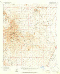 Twin Buttes Arizona Historical topographic map, 1:62500 scale, 15 X 15 Minute, Year 1957