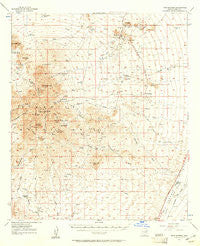 Twin Buttes Arizona Historical topographic map, 1:62500 scale, 15 X 15 Minute, Year 1957
