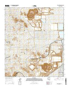 Twin Buttes Arizona Current topographic map, 1:24000 scale, 7.5 X 7.5 Minute, Year 2014