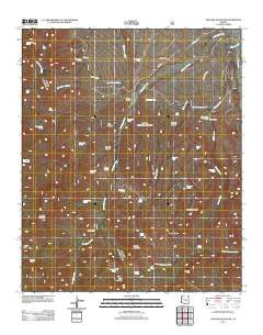 Two Bar Mountain Arizona Historical topographic map, 1:24000 scale, 7.5 X 7.5 Minute, Year 2011