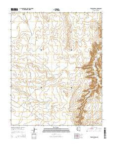 Two Red Mesas Arizona Current topographic map, 1:24000 scale, 7.5 X 7.5 Minute, Year 2014