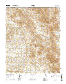 Union Pass Arizona Current topographic map, 1:24000 scale, 7.5 X 7.5 Minute, Year 2014