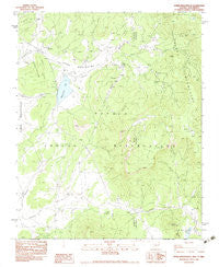 Upper Wheatfields Arizona Historical topographic map, 1:24000 scale, 7.5 X 7.5 Minute, Year 1983