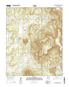 Upper Wheatfields Arizona Current topographic map, 1:24000 scale, 7.5 X 7.5 Minute, Year 2014