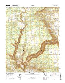 Uranium Spring Arizona Current topographic map, 1:24000 scale, 7.5 X 7.5 Minute, Year 2014