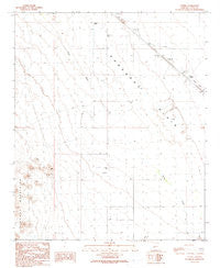 Utting Arizona Historical topographic map, 1:24000 scale, 7.5 X 7.5 Minute, Year 1990