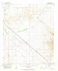Utting Arizona Historical topographic map, 1:62500 scale, 15 X 15 Minute, Year 1962