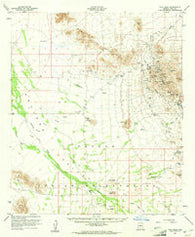 Vaca Hills Arizona Historical topographic map, 1:62500 scale, 15 X 15 Minute, Year 1959