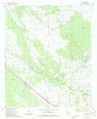 Vail Arizona Historical topographic map, 1:24000 scale, 7.5 X 7.5 Minute, Year 1981