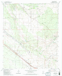 Vail Arizona Historical topographic map, 1:24000 scale, 7.5 X 7.5 Minute, Year 1981