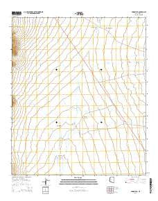 Vainom Kug Arizona Current topographic map, 1:24000 scale, 7.5 X 7.5 Minute, Year 2014