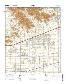 Valencia Arizona Current topographic map, 1:24000 scale, 7.5 X 7.5 Minute, Year 2014