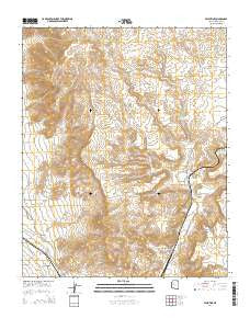 Valentine Arizona Current topographic map, 1:24000 scale, 7.5 X 7.5 Minute, Year 2014