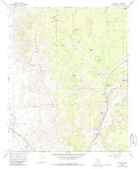 Valentine Arizona Historical topographic map, 1:24000 scale, 7.5 X 7.5 Minute, Year 1968