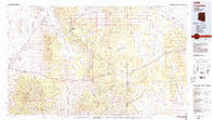 Valentine Arizona Historical topographic map, 1:100000 scale, 30 X 60 Minute, Year 1984