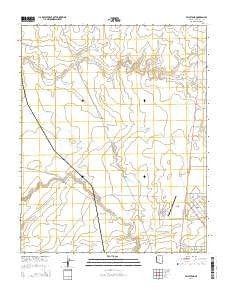 Valle Tank Arizona Current topographic map, 1:24000 scale, 7.5 X 7.5 Minute, Year 2014