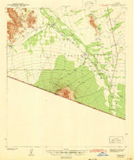 Vamori Arizona Historical topographic map, 1:62500 scale, 15 X 15 Minute, Year 1943