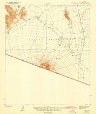 Vamori Arizona Historical topographic map, 1:62500 scale, 15 X 15 Minute, Year 1943