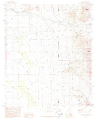 Vanar Arizona Historical topographic map, 1:24000 scale, 7.5 X 7.5 Minute, Year 1987