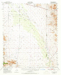 Vanar Arizona Historical topographic map, 1:62500 scale, 15 X 15 Minute, Year 1950