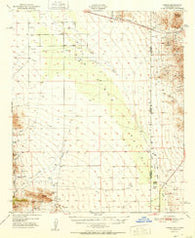 Vanar Arizona Historical topographic map, 1:62500 scale, 15 X 15 Minute, Year 1951