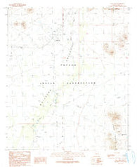 Vaya Chin Arizona Historical topographic map, 1:24000 scale, 7.5 X 7.5 Minute, Year 1990